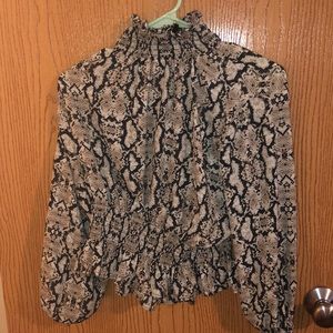 Shinestar Snakeskin Top